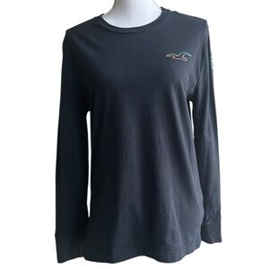 Hollister Black Cotton T-Shirt